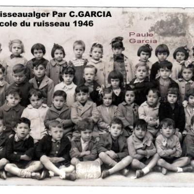 école du ruisseau 1946 par C.GARCIA